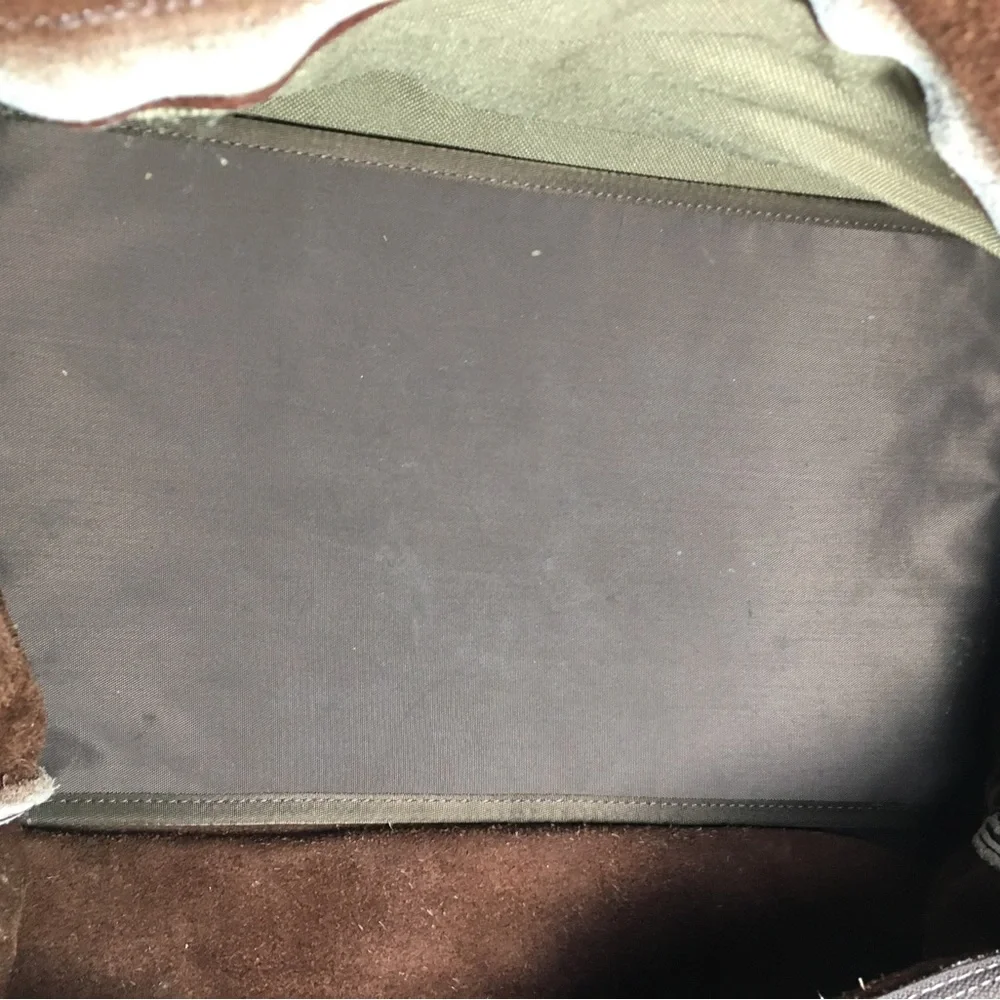 Vintage Brown Bullhide Leather Duffel Duffle Gym Travel Weekender Bag Pack